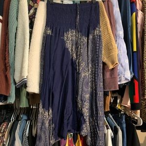 Navy blue harem pants